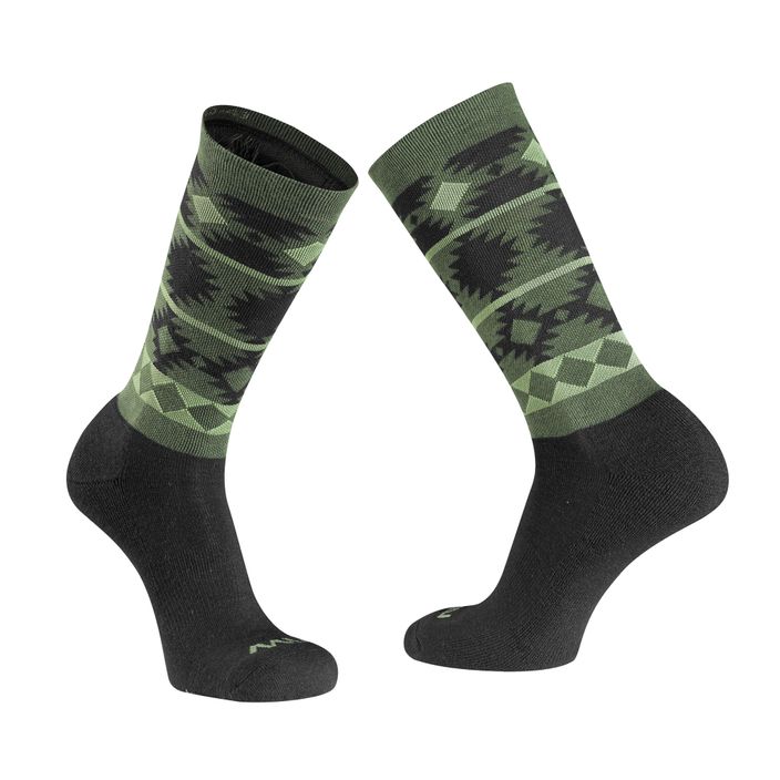 Northwave Core forest green / black men's cycling socks 2