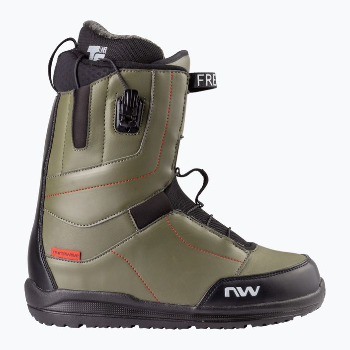 Men's snowboard boots Northwave Freedom SLS green forest/black 8
