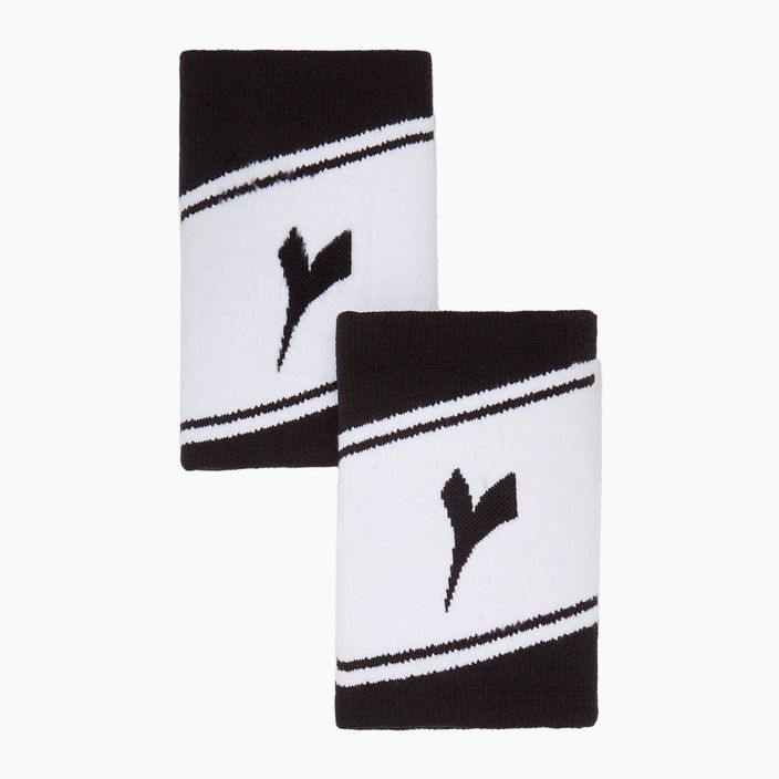 Diadora Wide Logo wrist wraps 2 pcs white and black 103.175650 3