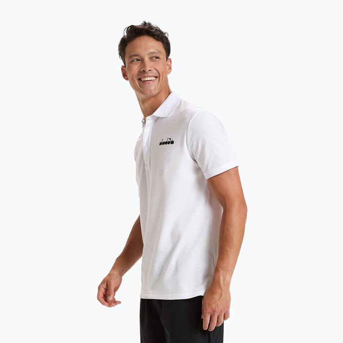 Men's tennis polo shirt Diadora Statement white 102.176856 3
