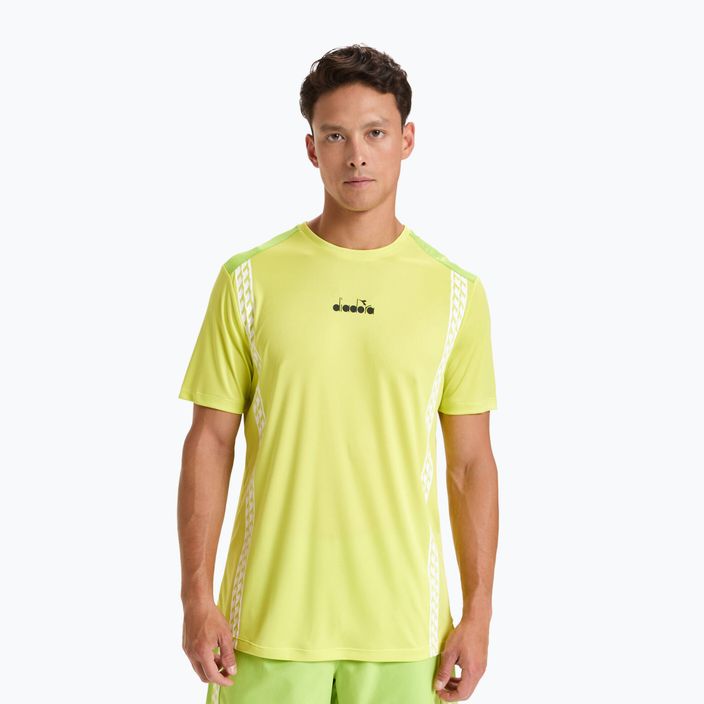 Men's tennis shirt Diadora Challenge yellow 102.176852 2