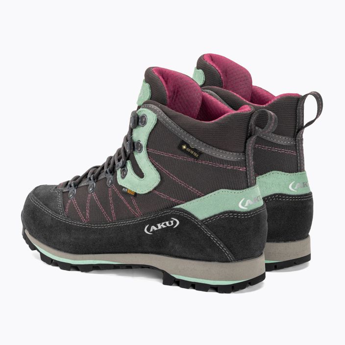 AKU Trekker Lite III GTX grey/aquamarine women's trekking boots 3