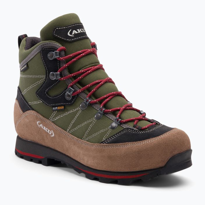 AKU Trekker Lite III GTX brown-green men's trekking boots 977-481-7