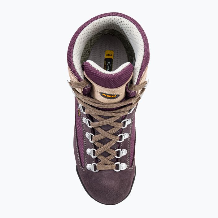 Women's trekking boots AKU Ultra Light Original GTX burgundy/violet 6