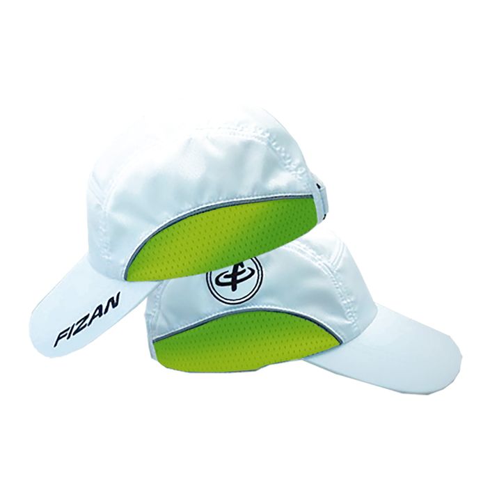 Fizan baseball cap white and green A112 2