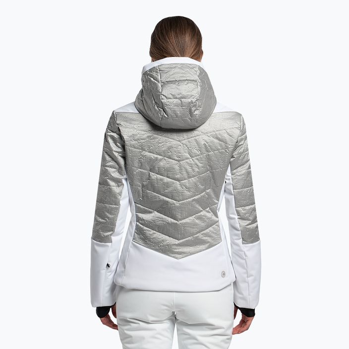 Women's ski jacket Colmar white and grey 2977 4