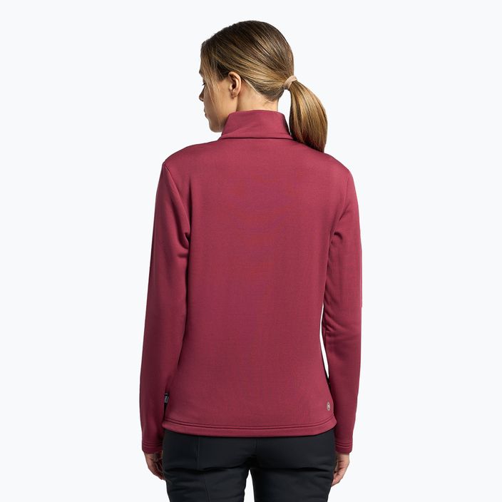 Women's Colmar fleece sweatshirt maroon 9334-5WU 4
