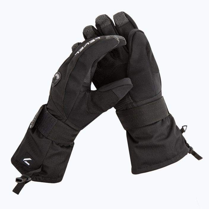 Men's snowboard gloves Level Fly black 1031