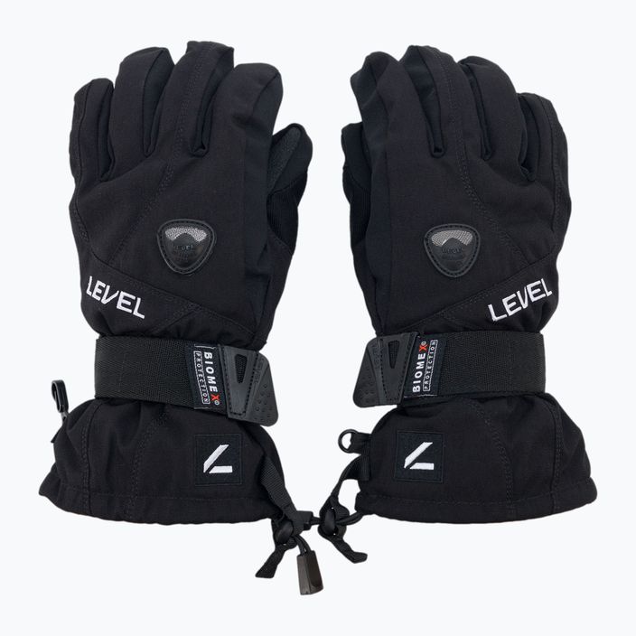 Children's snowboard gloves Level Fly black 4001JG.01 3