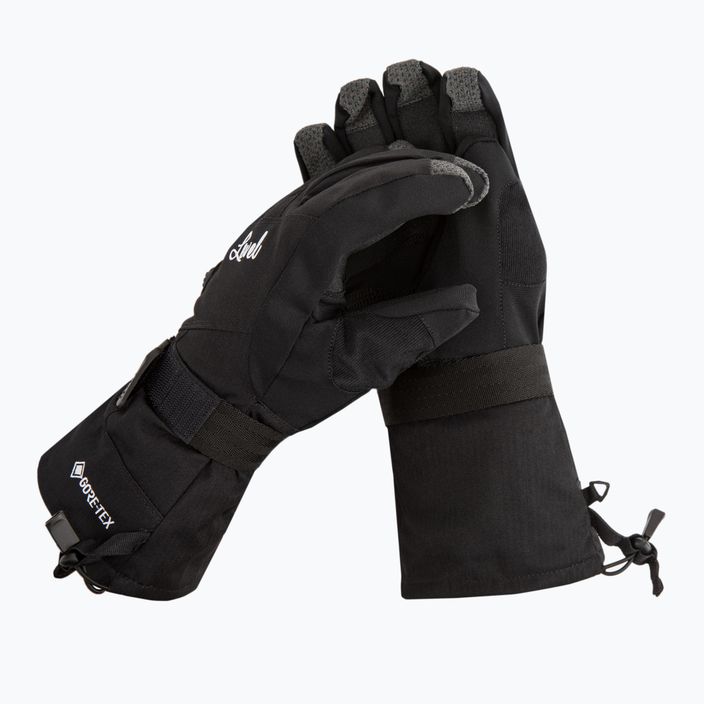 Women's snowboard gloves Level Half Pipe Gore Tex black 1021