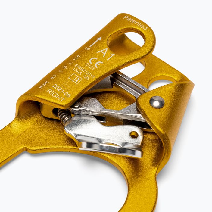 Climbing clamp Grivel A1 Ascender Right yellow RTA1R 3