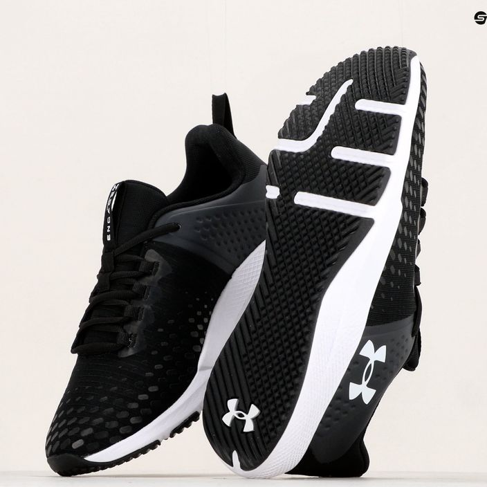Under Armour Charged Engage 2 men's training shoes black and white 3025527 11