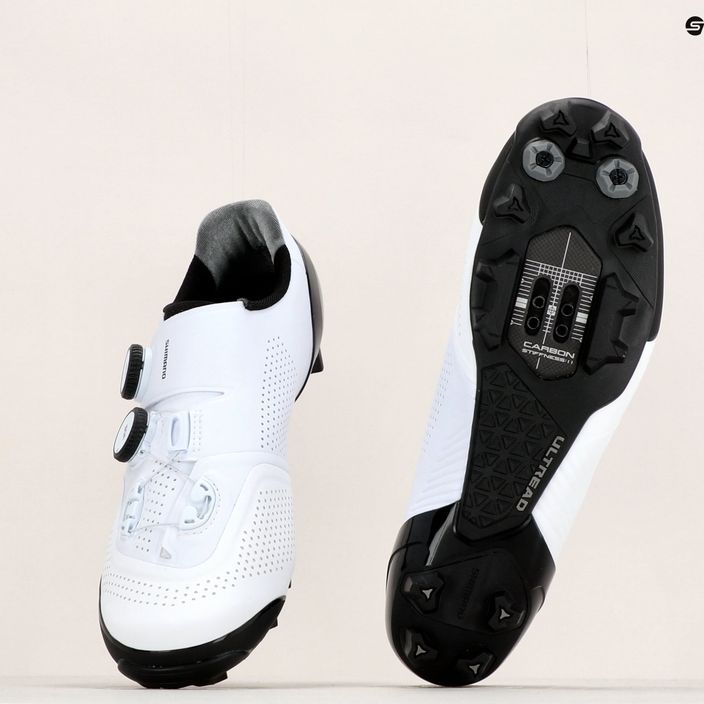 Shimano SH-XC902 men's MTB cycling shoes white ESHXC902MCW01S43000 15