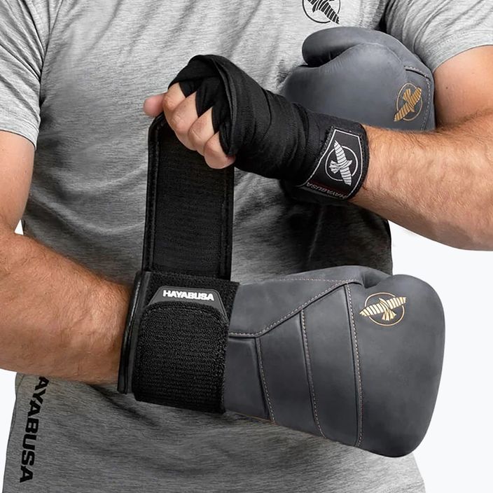 Hayabusa T3 LX Vintage black/gold boxing gloves 6