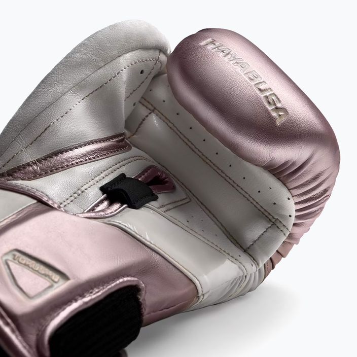 Hayabusa T3 rose gold boxing gloves 3