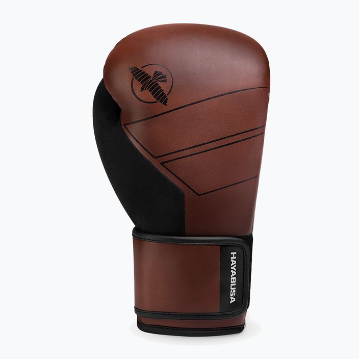 Hayabusa S4 Leather brown boxing gloves S4LBG 3