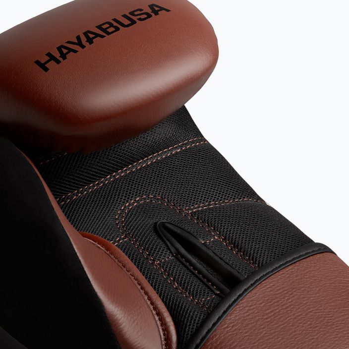 Hayabusa S4 Leather brown boxing gloves S4LBG 4