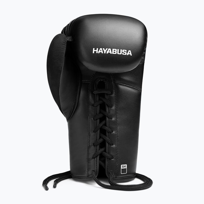 Hayabusa S4 Lace Up boxing gloves white S4LACBG-BK 10