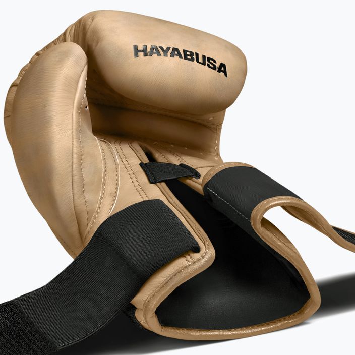 Hayabusa T3 LX tan boxing gloves 7