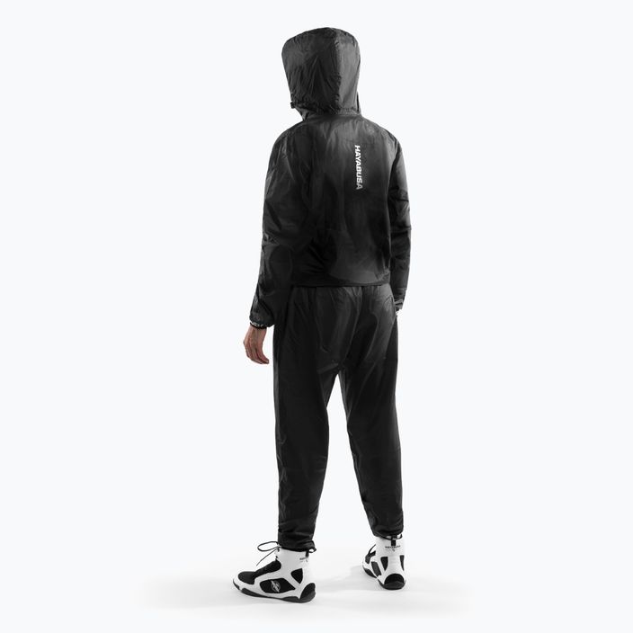 Hayabusa Pro Hooded Sauna suit black 9