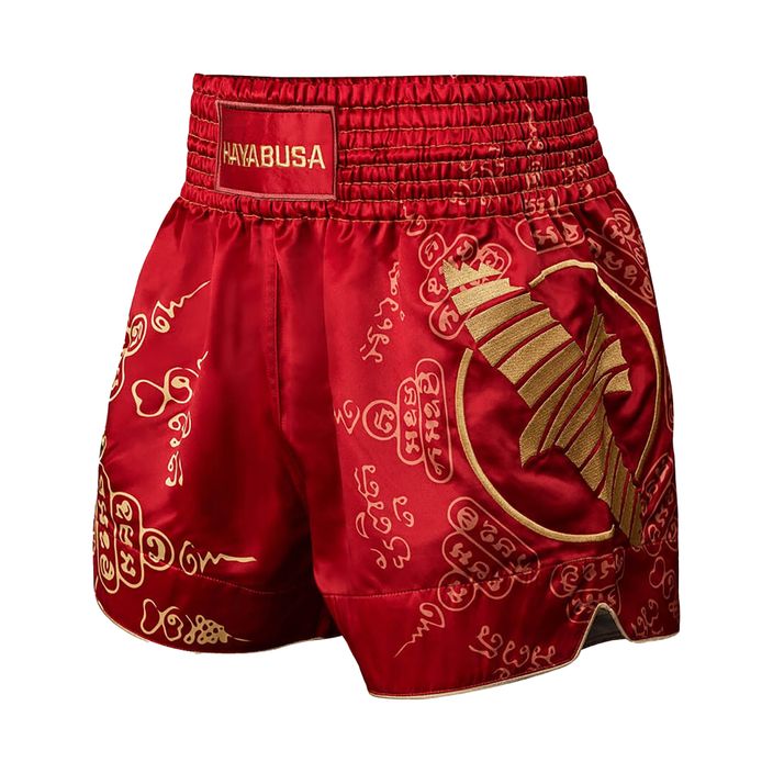 Hayabusa Falcon Muay Thai training shorts red MTS01