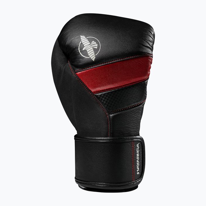 Hayabusa T3 black/red boxing gloves 2