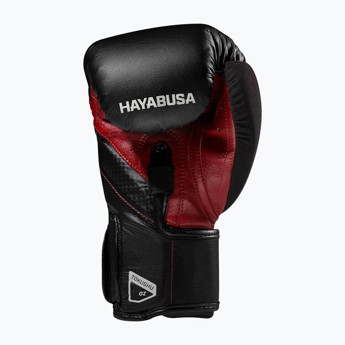 Hayabusa T3 black/red boxing gloves 3