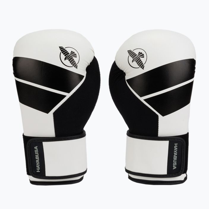 Hayabusa S4 black and white S4BG boxing gloves