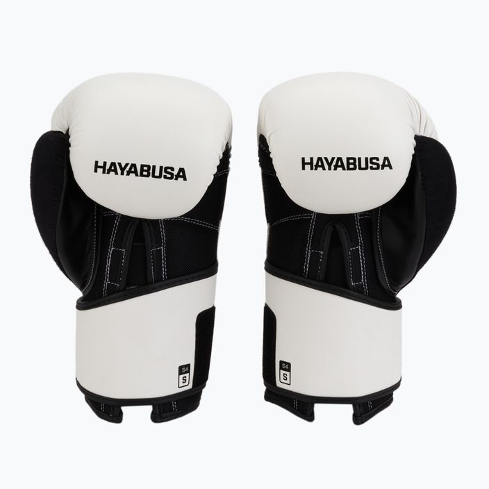 Hayabusa S4 black and white S4BG boxing gloves 2