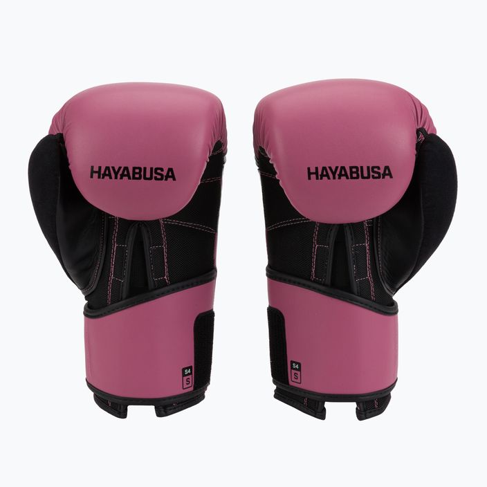 Hayabusa S4 pink/black boxing gloves S4BG 2