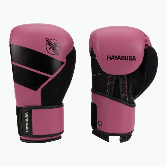Hayabusa S4 pink/black boxing gloves S4BG 3