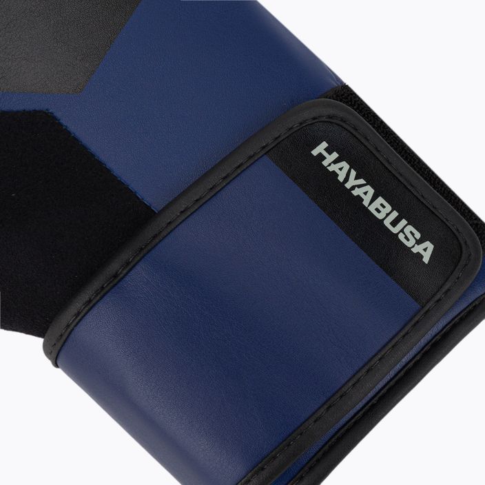 Hayabusa S4 blue/black boxing gloves S4BG 6