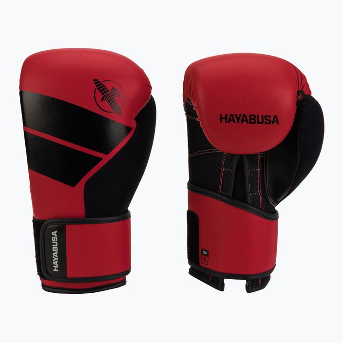 Hayabusa S4 red S4BG boxing gloves 3