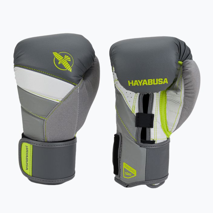 Hayabusa T3 grey-yellow boxing gloves T314G 3