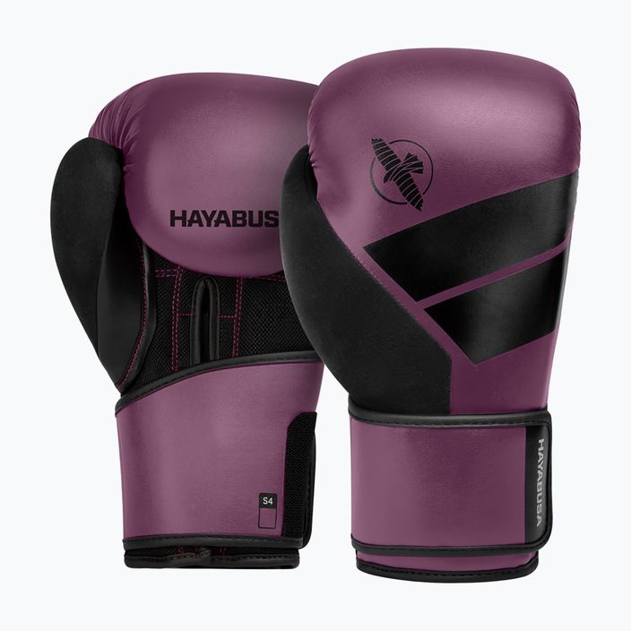 Hayabusa S4 purple boxing gloves S4BG 8