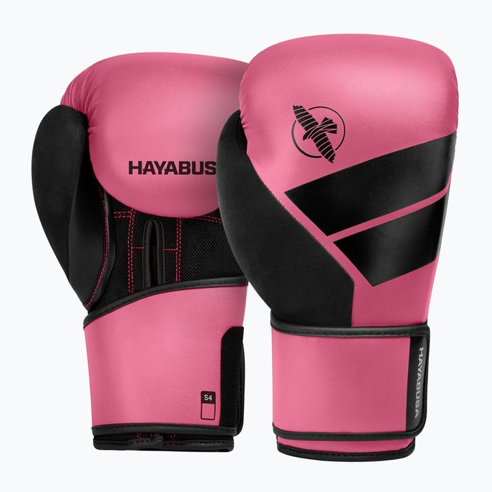 Hayabusa S4 pink/black boxing gloves S4BG 6