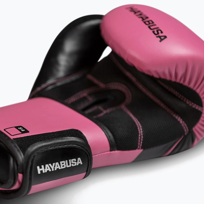 Hayabusa S4 pink/black boxing gloves S4BG 7