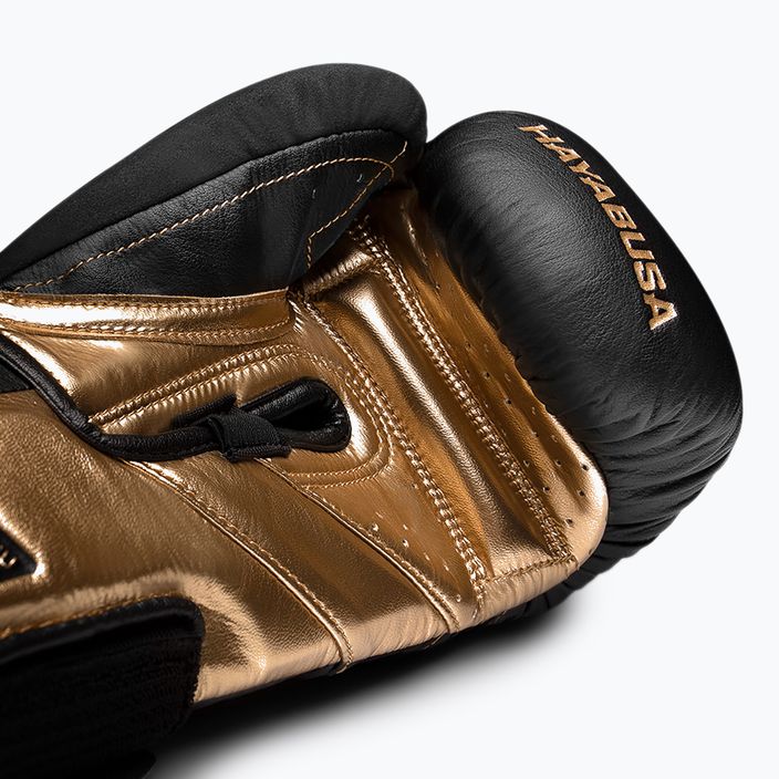 Hayabusa T3 black/gold boxing gloves 7