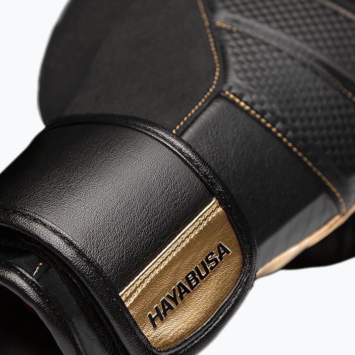 Hayabusa T3 black/gold boxing gloves 9