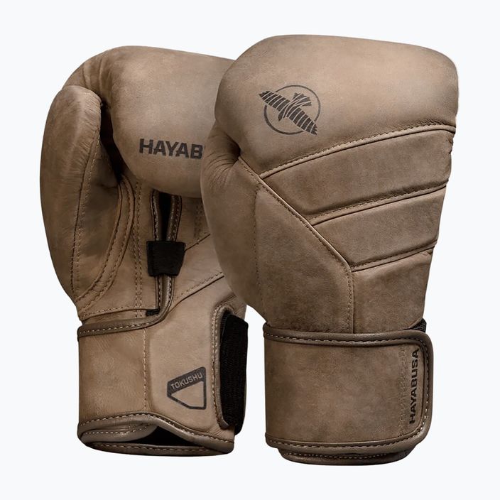 Hayabusa T3 LX Vintage brown boxing gloves T3LX14G 8