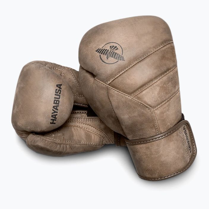 Hayabusa T3 LX Vintage brown boxing gloves T3LX14G 11
