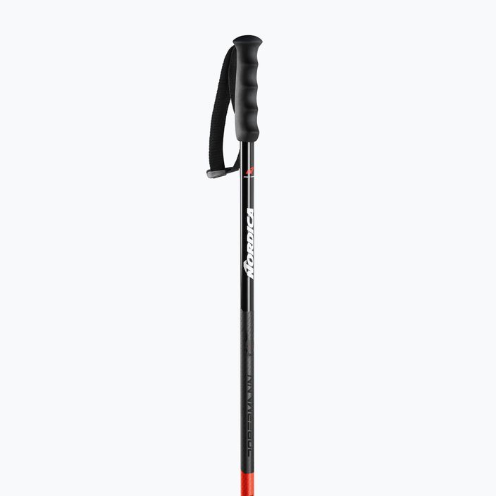 Nordica Doberman Race Alu ski poles black/red 2