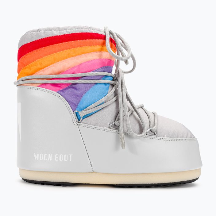 Women's Moon Boot Icon Low Rainbow glacier grey snow boots 2