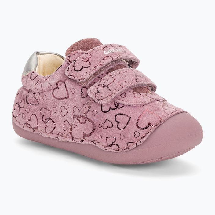 Geox Tutim dark pink/silver children's shoes