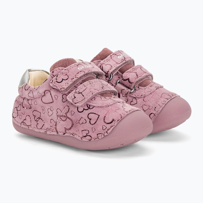 Geox Tutim dark pink/silver children's shoes 4