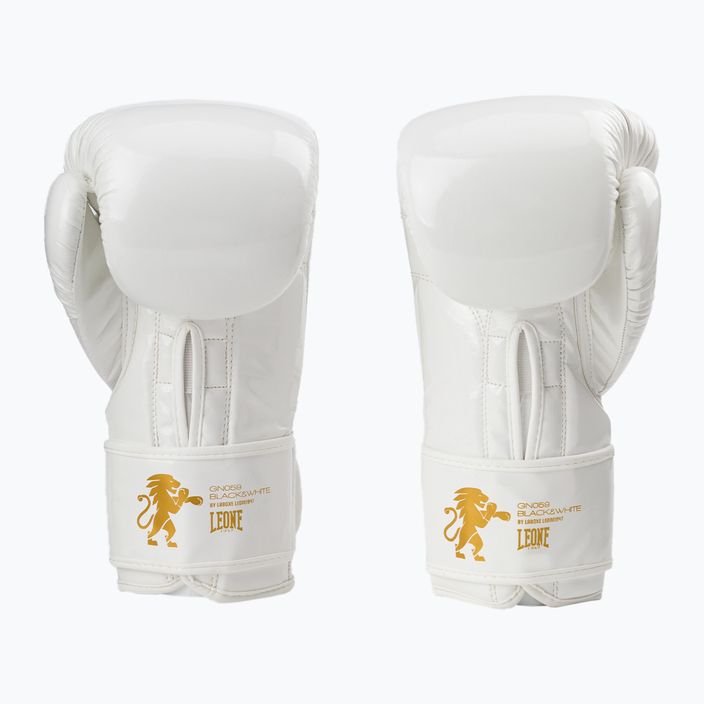 LEONE boxing gloves 1947 Black&White white GN059 2