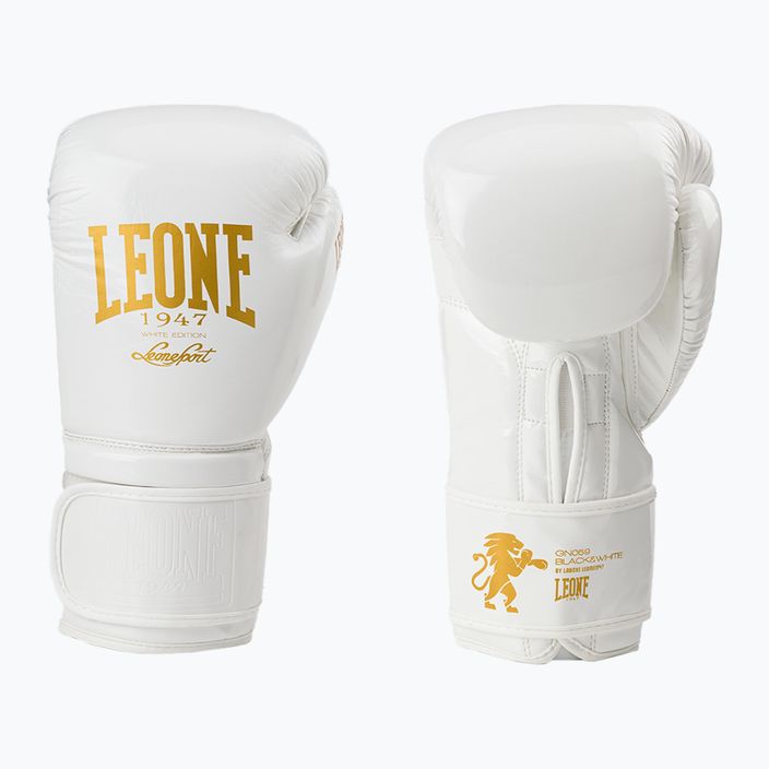 LEONE boxing gloves 1947 Black&White white GN059 3