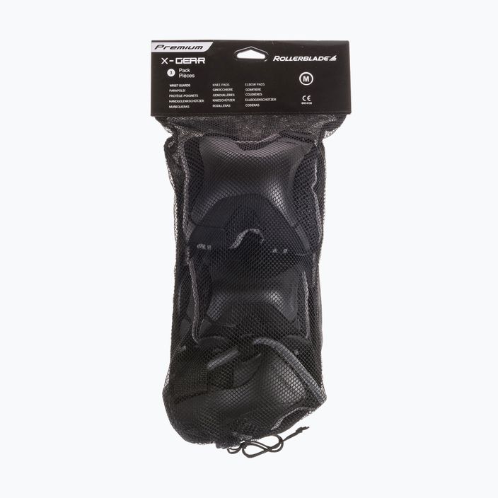 Rollerblade men's X-Gear 3 Pack Protectors set black 067P0100 100 10