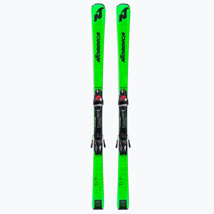 Nordica DOBERMANN SPITFIRE 70 TI FDT + TPX12 green downhill skis 0A0244NB001