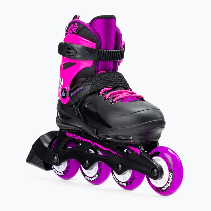 Rollerblade Fury G children's roller skates black/pink 07067100 7Y9